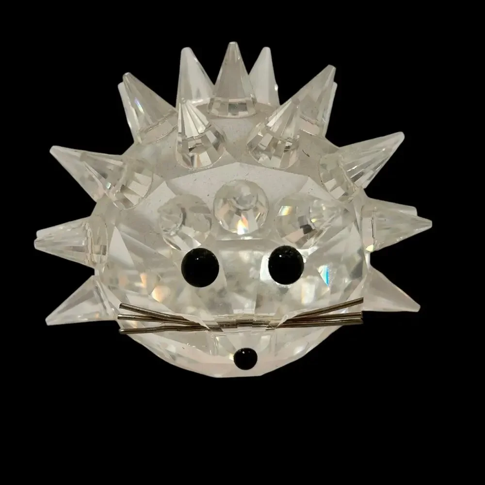 Retired Swarovski Crystal Medium Hedgehog Rare